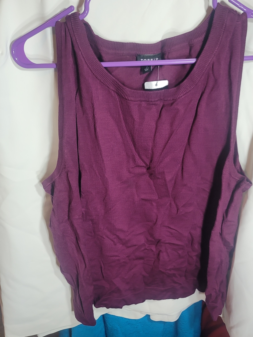 Torrid - Deep Plum Sleeveless Knit Vest